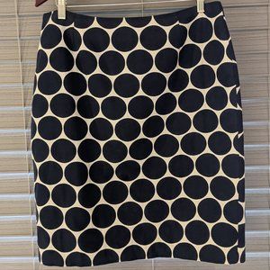 20. Grace Dane Lewis Vintage Navy Polka Dot Pencil Skirt Size 14